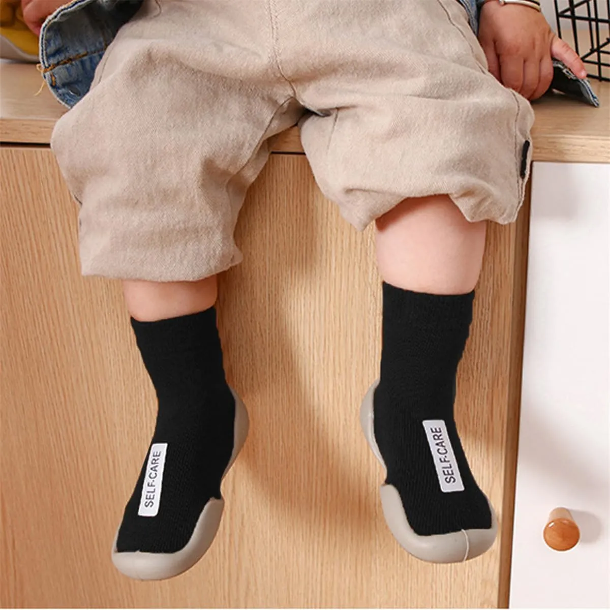 Baby Sock Shoes Boys Girls First Walking Shoes Non Slip Lightweight Toddler Infant Indoor Outdoor
