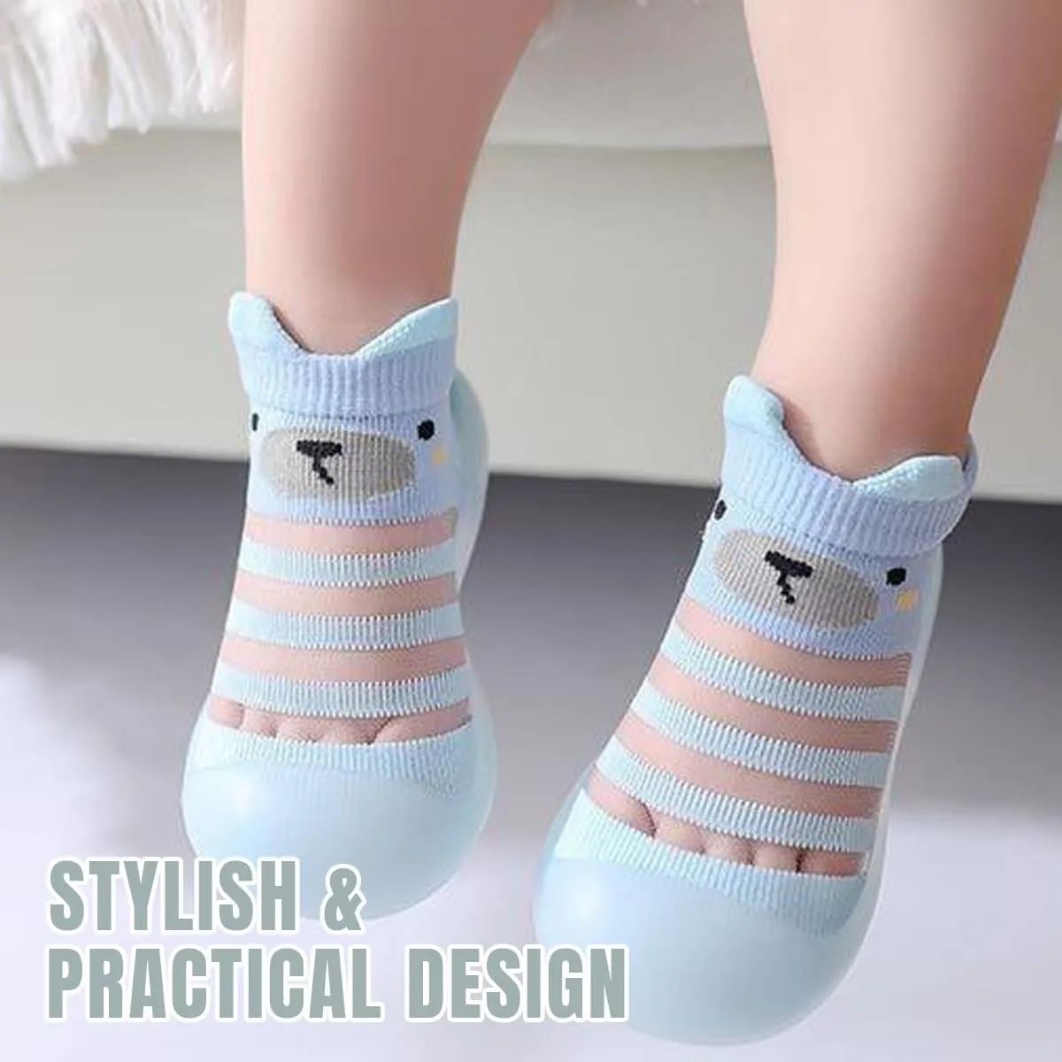 Baby Sock Shoes Boys Girls First Walking Shoes Non Slip Lightweight Toddler Infant Indoor Outdoor