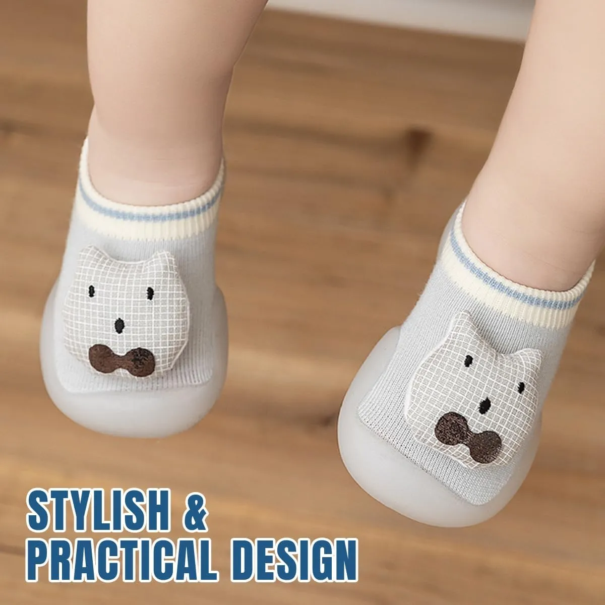 Baby Sock Shoes Boys Girls First Walking Shoes Non Slip Lightweight Toddler Infant Indoor Outdoor