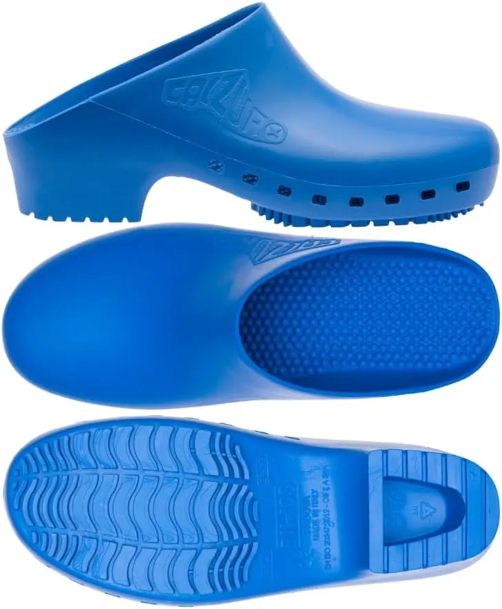 CALZURO Classic Work Clogs Without Holes - Unisex Nursing Clogs - Non Slip Shoes - Autoclavable Rubber Kitchen Shoes for Women and Men -