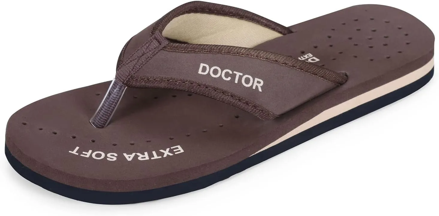 Doctor Slippers for Women Orthopedic Diabetic Pregnancy Non Slip Lightweight Comfortable Flat Casual Stylish Dr Chappals and House Flip flops For Ladies and Girls D-22