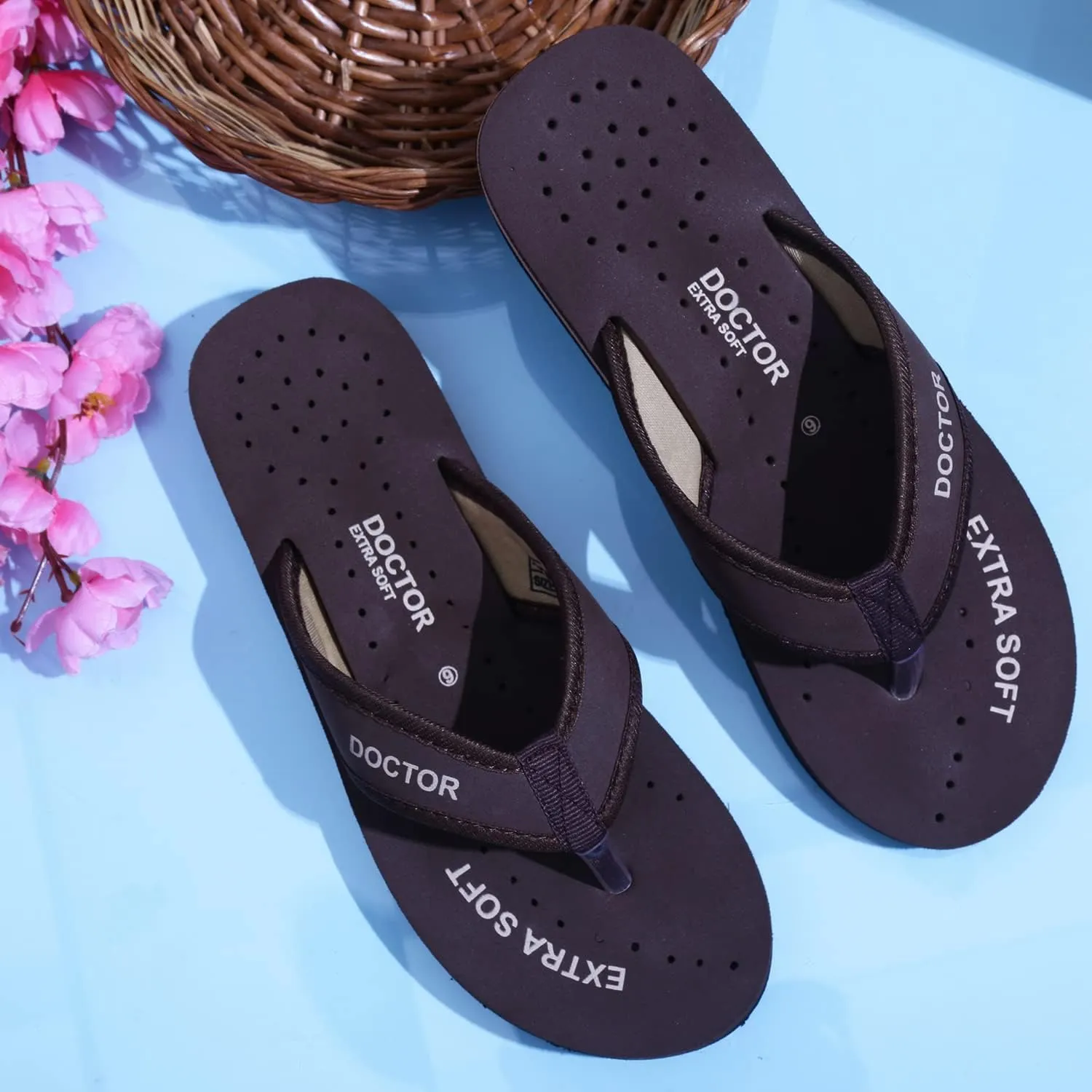 Doctor Slippers for Women Orthopedic Diabetic Pregnancy Non Slip Lightweight Comfortable Flat Casual Stylish Dr Chappals and House Flip flops For Ladies and Girls D-22