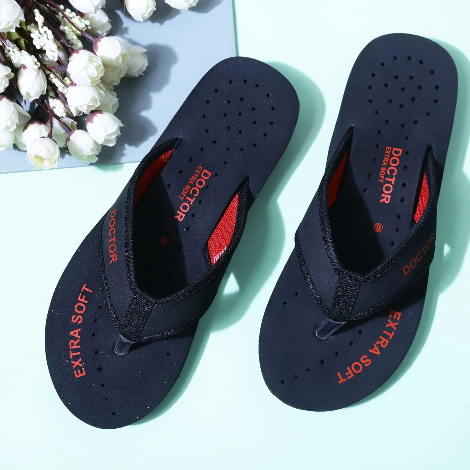 Doctor Slippers for Women Orthopedic Diabetic Pregnancy Non Slip Lightweight Comfortable Flat Casual Stylish Dr Chappals and House Flip flops For Ladies and Girls D-22