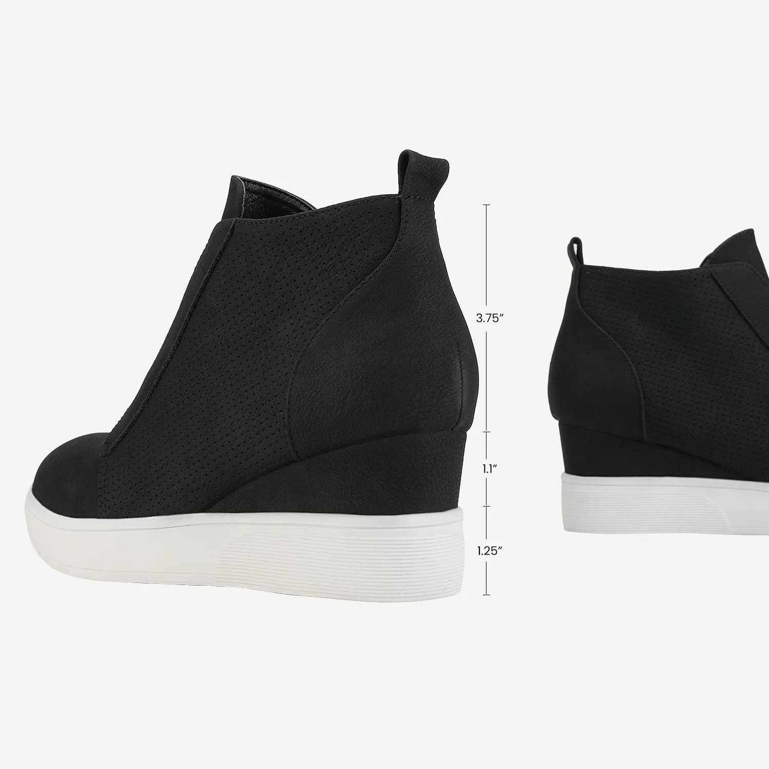 DREAM PAIRS Womens Platform Wedge Sneakers Ankle Booties