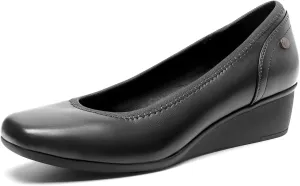 DREAM PAIRS Women's Wedge Shoes Closed Toe Low Heel Pumps Comfotable Dress Shoes