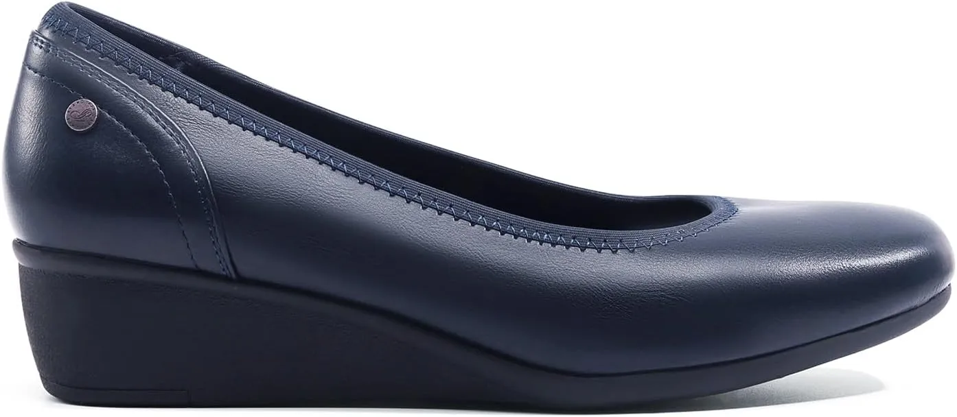 DREAM PAIRS Women's Wedge Shoes Closed Toe Low Heel Pumps Comfotable Dress Shoes