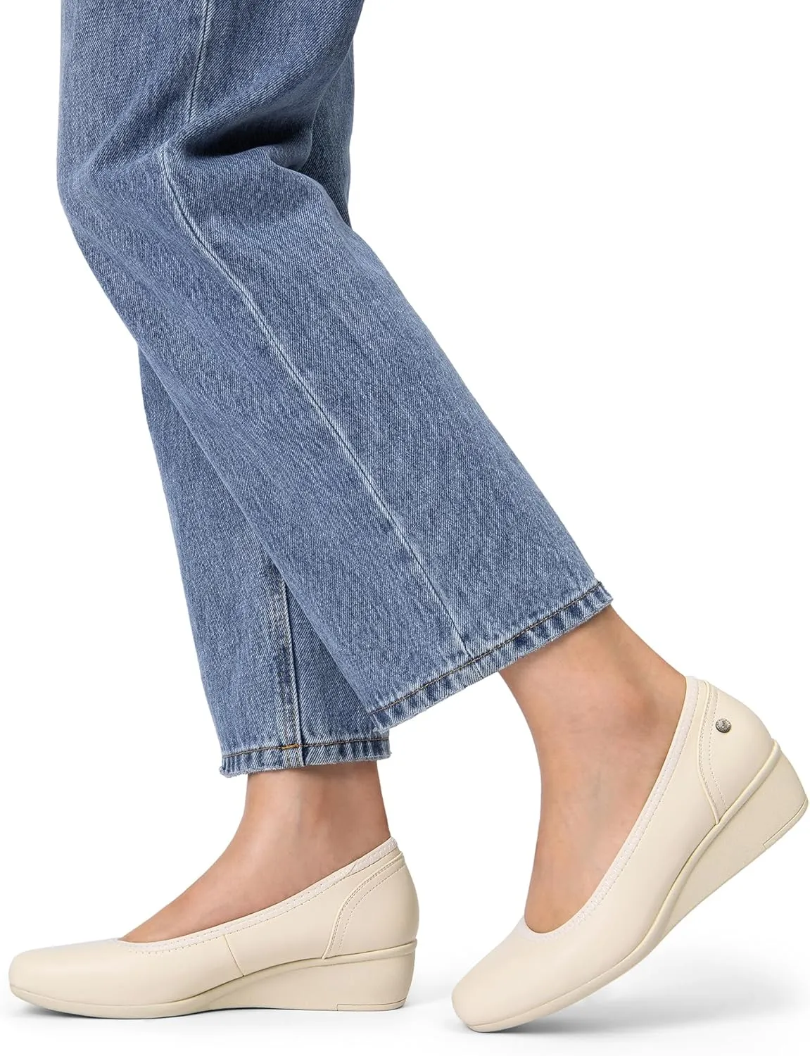 DREAM PAIRS Women's Wedge Shoes Closed Toe Low Heel Pumps Comfotable Dress Shoes