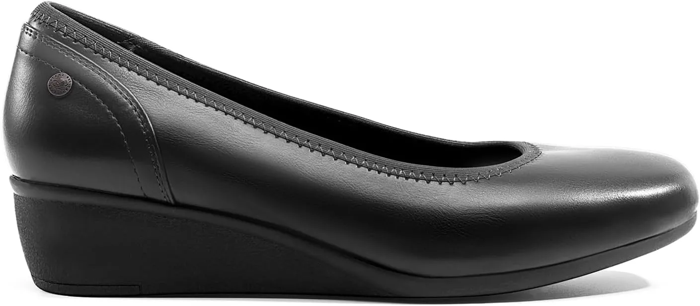 DREAM PAIRS Women's Wedge Shoes Closed Toe Low Heel Pumps Comfotable Dress Shoes