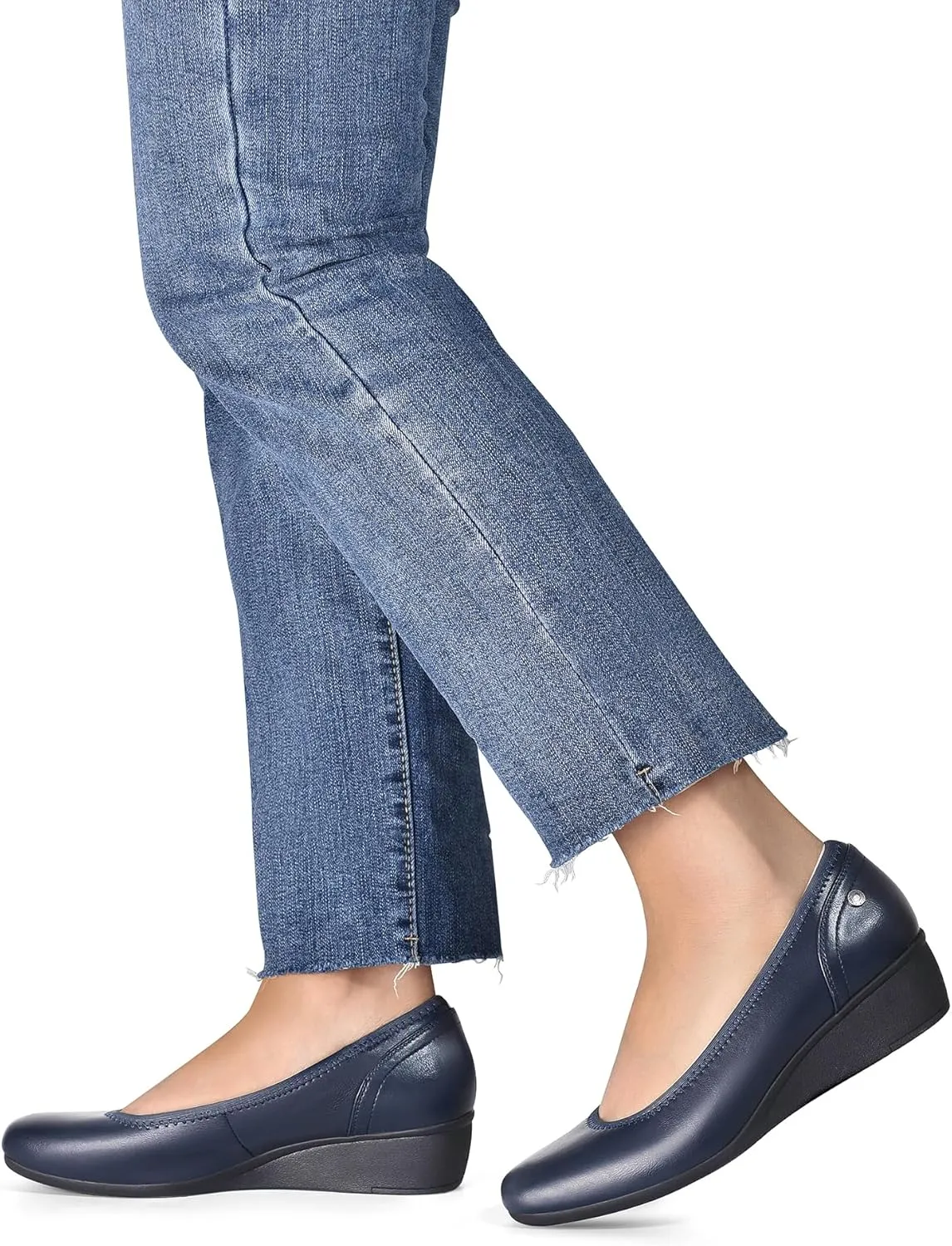 DREAM PAIRS Women's Wedge Shoes Closed Toe Low Heel Pumps Comfotable Dress Shoes