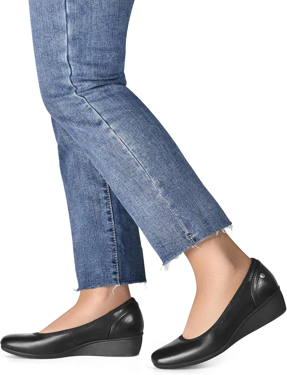 DREAM PAIRS Women's Wedge Shoes Closed Toe Low Heel Pumps Comfotable Dress Shoes