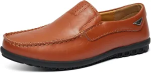 Go Tour Mens Casual Leather Fashion Slip-on Loafers Shoes