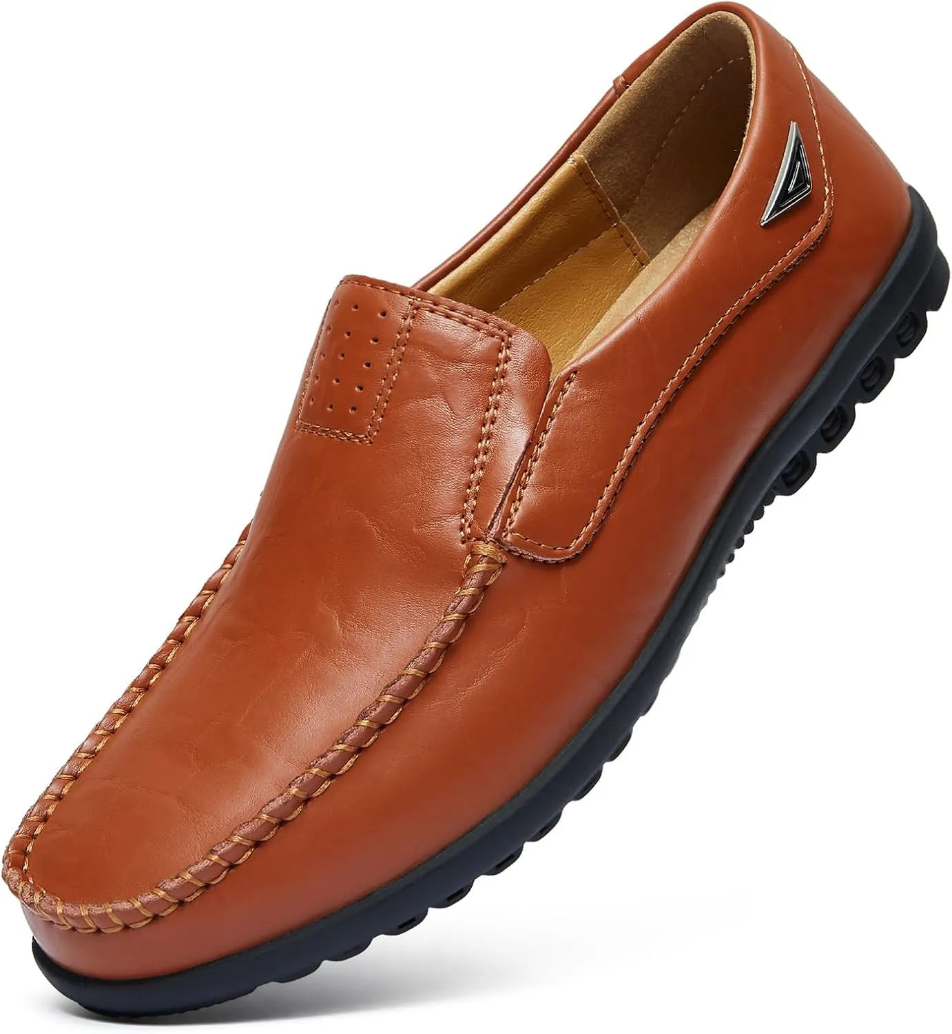 Go Tour Mens Casual Leather Fashion Slip-on Loafers Shoes