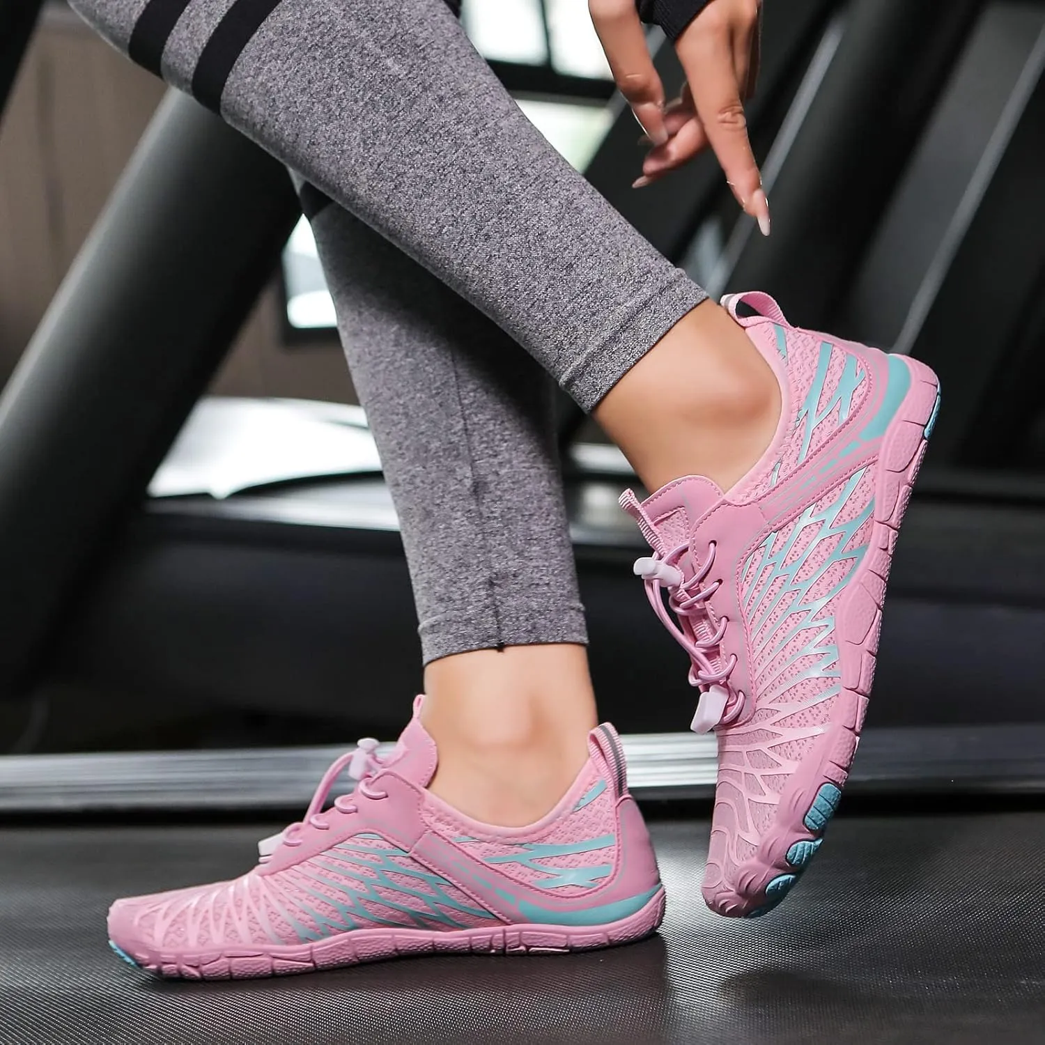 Hike Barefoot Shoes Womens Mens Footwear for Walking,Barefoot Shoe with Wide Toe Box,Healthy & Non-Slip,Breathable Barefoot Vitality Water Shoes for Women,Beach Pool Swim Shoe for Men (Unisex)