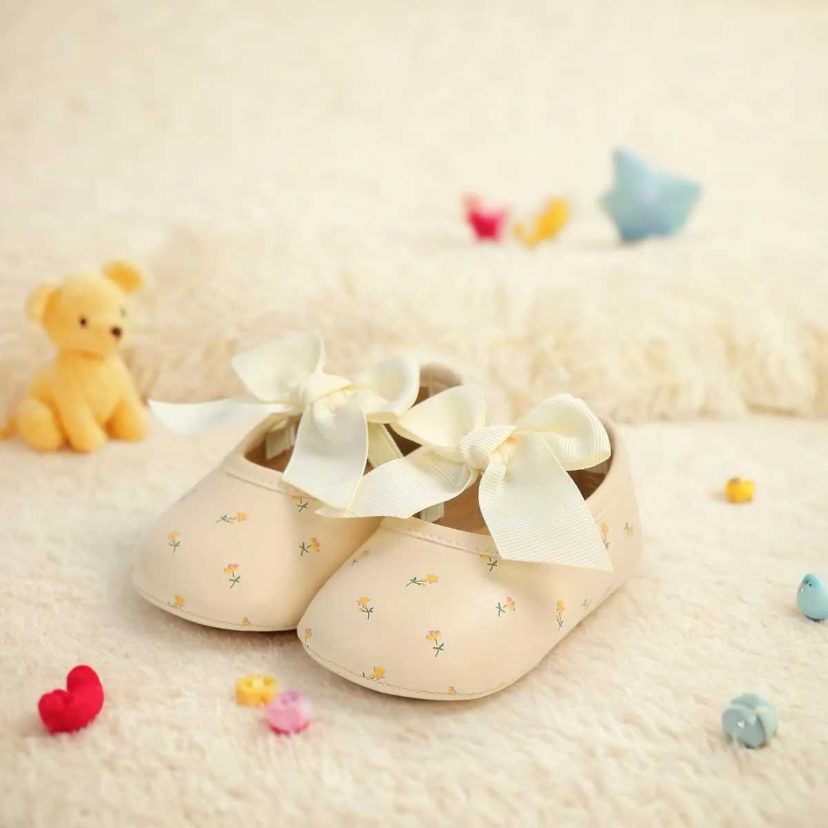 HsdsBebe Infant Baby Girls Mary Jane Flats Bow Non-Slip Soft Sole Princess Toddler First Walkers Sneaker Wedding Dress Shoes