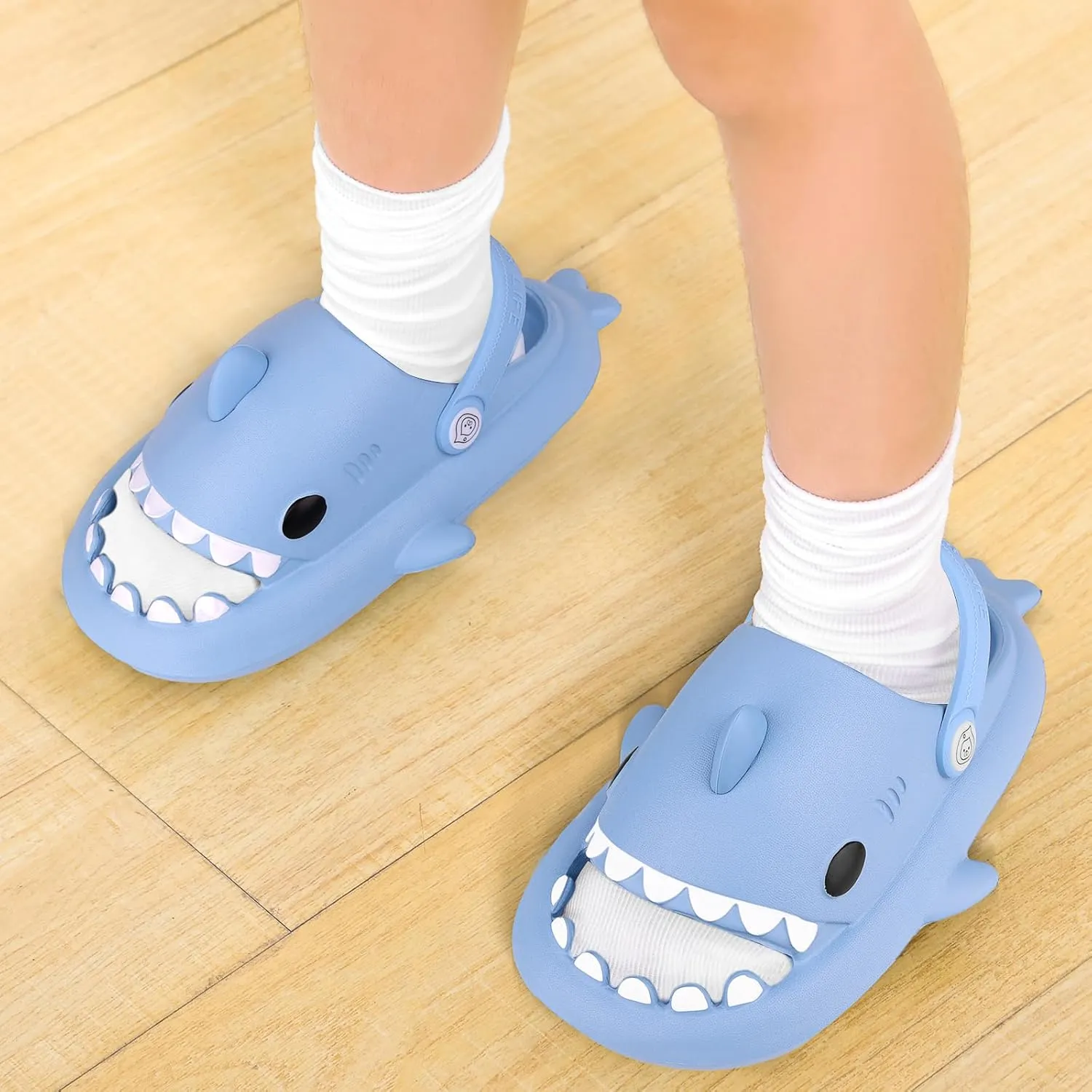 Kids Shark Cloud Slides | Boys Girls Slip On Sandals | Toddler Beach Slippers | Youth Fish Flip Flops Pool Shower Shoes