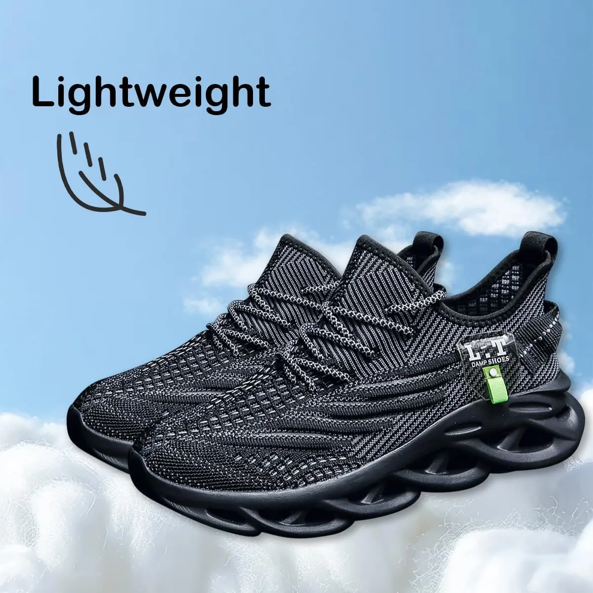 Mens Running Walking Tennis Shoes Mens Casual Fashion Gym Hiking Shoes for Men Sneakers Work Breathable Comfortable Lightweight