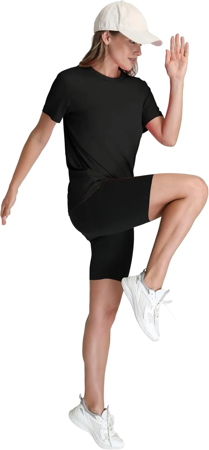 OFEEFAN Workout Tops for Women UPF 50  Breathable Quick Dry Loose Fit T Shirt Outdoor Yoga Running Hiking Gym Tee Top