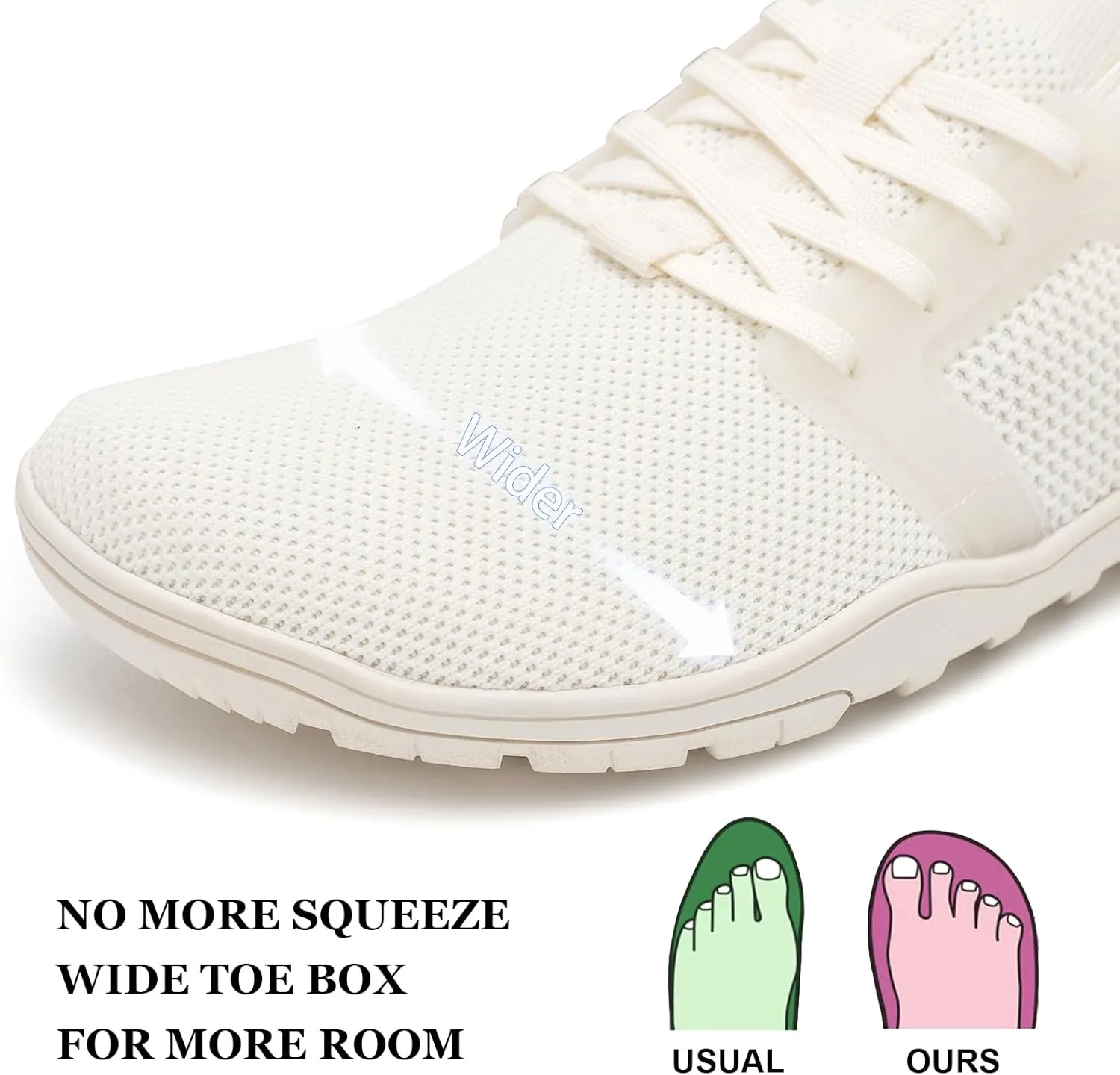 Pulltop Barefoot Trail Running Shoes for Men - Wide Toe Box | Zero Drop Sole | Minimalist Crossfit Training Shoes