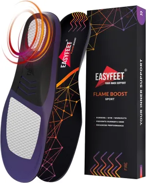 Running Athletic Shoe Insoles Men Women - Sport Insole - Shock Absorption Inserts - Walking Hiking Hockey Tennis Basketball - Orthotic Comfort Cushions Inserts Sneakers