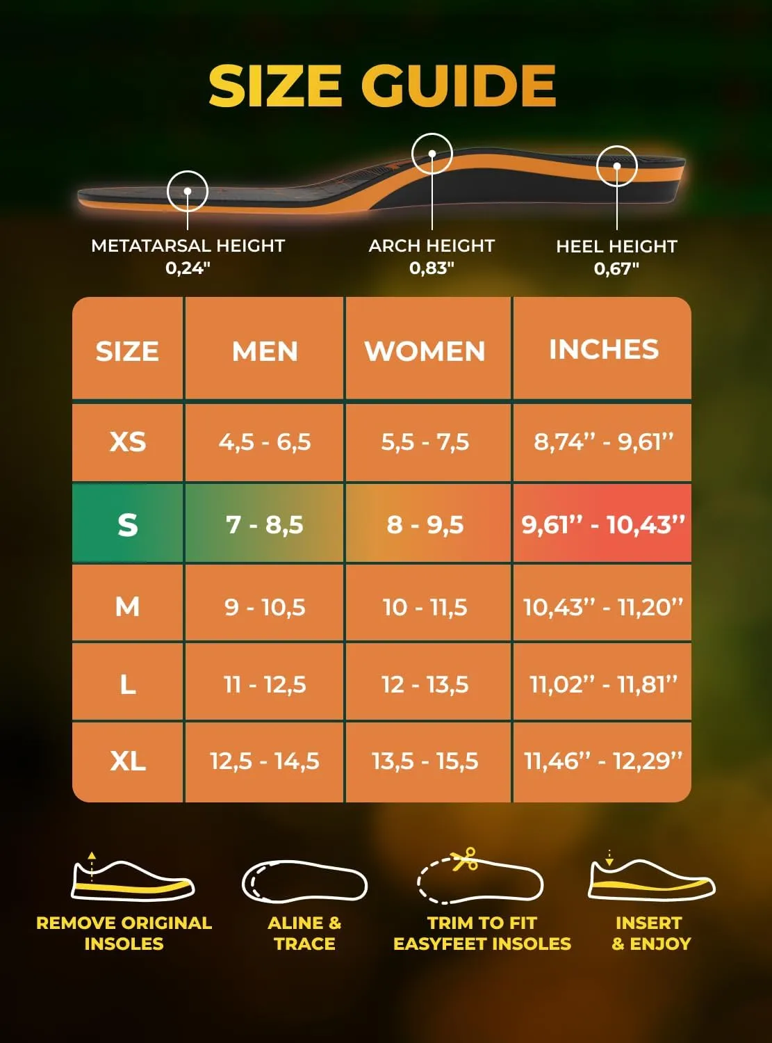 Running Athletic Shoe Insoles Men Women - Sport Insole - Shock Absorption Inserts - Walking Hiking Hockey Tennis Basketball - Orthotic Comfort Cushions Inserts Sneakers