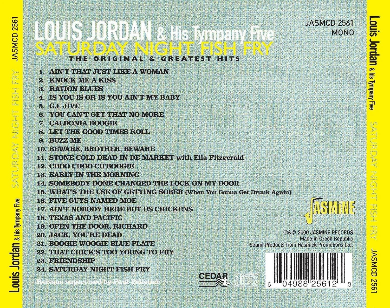 Saturday Night Fish Fry - The Original & Greatest Hits ORIGINAL RECORDINGS REMASTERED
