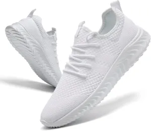Womens Tennis Shoes Running Shoes - Gym Sneakers Shoes Walking Workout Shoes Non Slip Walking Athletic Slip On Lightweight Breathable Shoes