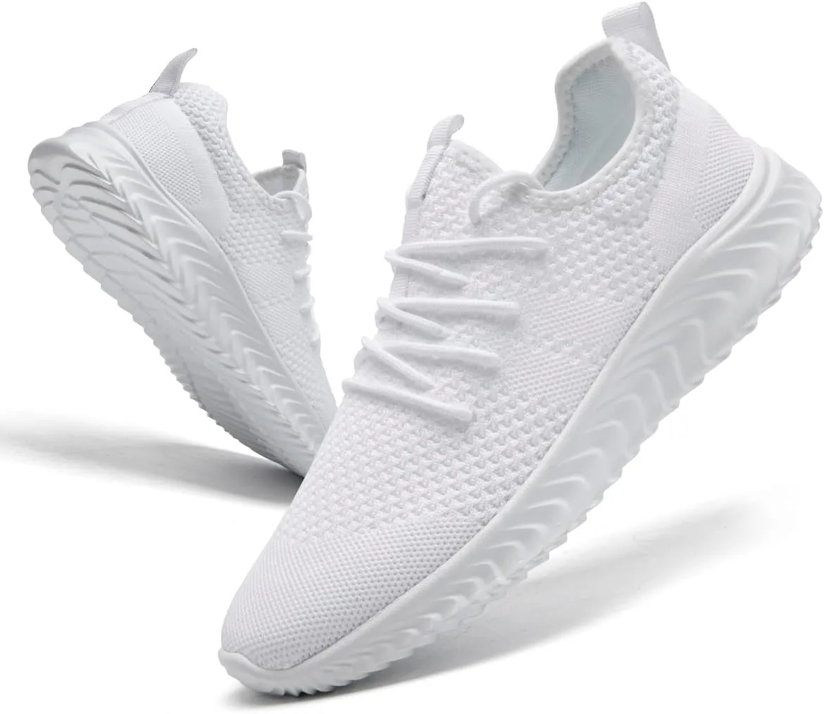 Womens Tennis Shoes Running Shoes - Gym Sneakers Shoes Walking Workout Shoes Non Slip Walking Athletic Slip On Lightweight Breathable Shoes